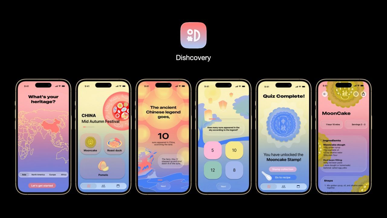 Final Dishcovery app screens