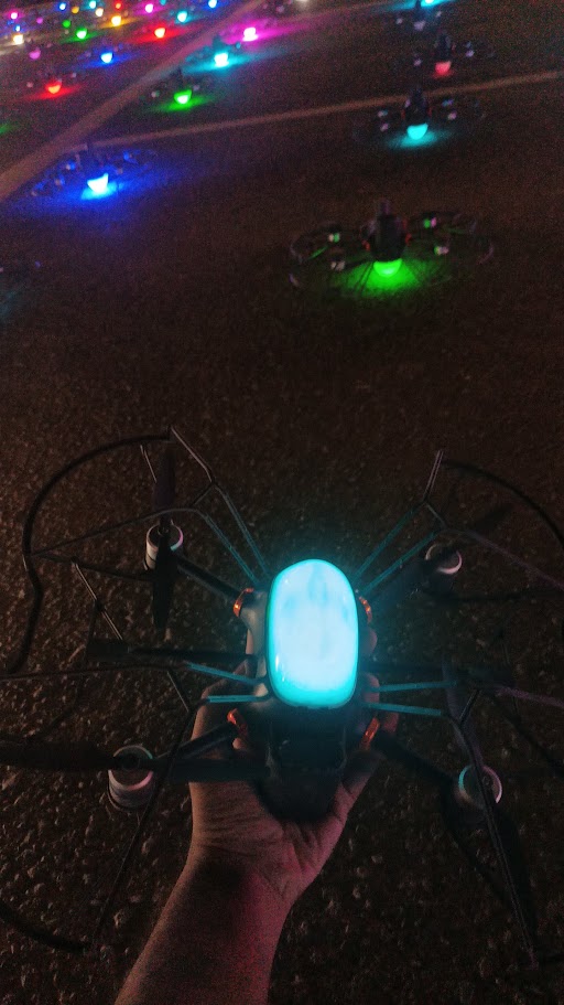 Repairing drones between shows